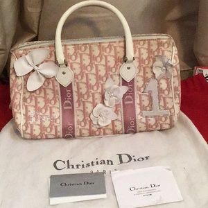 Pink Dior handbag